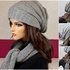 Modern Slouchy Hat with Scarf/Loop Scarf Pattern