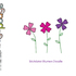 Stickdatei Doodle-Blumen