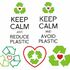 Recycling Freebie Stickdatei Keep Calm