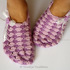 Womens slippers crochet pattern - Size Uk 3,5 - 12.