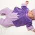 Bequeme gefütterte Baby Wickeljacke von Patternforkids