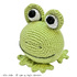 amigurumi animal glotzi PDF crochet pattern tutorial by Katja Heinlein stuff toy kids toad frog green digital file ebook stuffie plushie kid