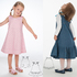 Baby Girls Dress Sewing Pattern with Hem Ruffles - STEFFI + SIENA