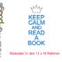 Stickdatei "Keep Calm and read a book"