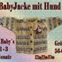 Baby Jacke Hund, Größe 56-62, 1- 3 Monate, gehäkelt