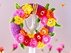 Door Wreath Flower Power - Crochet Pattern