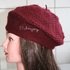 Chrocet Patterns French cap burgundy