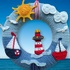 Maritime door wreath