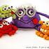 amigurumi PDF crochet pattern Grusel Glotzis by Katja Heinlein, tutorial fantasy, monster, ebook kids toy stuff file