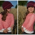 - LIAH + KEA - Set bestehend aus Newsboy Hat und Poncho, ab Baby - Erwachsene