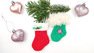 Keychain (Christmas tree decor)  "Christmas stocking"