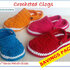 BUNDLE: Crocheted Clogs, Sizes Sizes Child 6 – Women 10.5/11