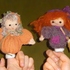 Strickanleitung für Halloween-Fingerpuppen "Hexe Huberta und Kürbis-Kathi"