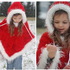 - SANTA - EISPRINZESSIN -  2 in 1 Poncho, alle Größen häkeln, Weihnachtsmann, Weihnachten,