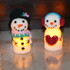 Glowing snowmen 4 different ways