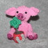 Lucky charm pig with shamrock and horseshoe crochet pattern