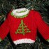 Strickanleitung für einen kleinen Norwegerpulli mit Tannenbaum (Christbaumschmuck, Puppenpulli)