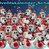 Adventskalender Schaf, Schaf aus der Weihnachtskrippe - gehäkelt von Dadade 