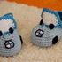 Crochet Pattern Baby booties 'BWM cars' 