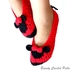 Miss Bow Mouse Women Crochet Shoes Pattern