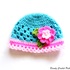 Baby Girl Hat Crochet Pattern Newborn - Child