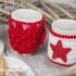 Cute as a button Mug Hug Weihnachtsset Häkelanleitung