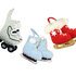 Keychain (Christmas tree decor)  "Skates/Inliners", size 7 cm