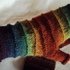 Regenbogenstulpen, Strickanleitung für Handstulpen aus Sockenwolle