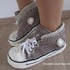 Sneakers, Sportshoes layered Look, Size EU 34-43, Crochet Pattern