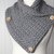 crochet pattern shawl collar with stars