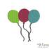 Stickdatei "Luftballons / Party / Geburtstag" Pes Format (Deco, Brother, Babylock)