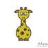 Stickdatei "Giraffe" Pes Format (Deco, Brother, Babylock)