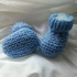 Strickanleitung Babyschuhe Babyblau bis 4 Monate