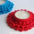 Crochet candle coasters, tealight holder