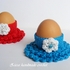 Crochet Easter egg cozy, egg holder 