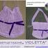 Häkeltasche "Violetta" mit abnehmbarem Träger