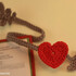 Crochet-Bookmark with heart "Cupid's Arrow"