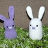 purpel and white simple easter bunny crochet pattern