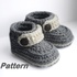 Easy Crochet Pattern Baby Booties, Baby Shoes for boy or girl