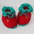 Strickanleitung Baby-Schuhe,Booties, Stiefelchen "Erdbeere", Sohlenlänge 10,5 cm