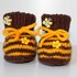 Strickanleitung Baby-Schuhe, Booties "Bienchen", Sohlenlänge 10 cm