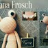 Häkelanleitung großer Frosch Fiona Ballerina Schlenkertier rosa 40 cm