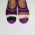 crochet slipper pattern tutorial, scrap yarn, yarn punk