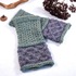 Wrist warmers "Claire" with celtic cable, knitting pattern, 2 sizes