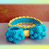 Crochet Baby Headband, Girls Headband, Puff Ribbon, Girls Ribbon Headband