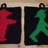 Topflappen "Ampelmännchen"