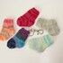 Strickanleitung Mini-Socke, Schlüsselanhänger, Puppensocken aus Wollresten