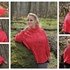 Strickanleitung  Poncho mit Raglan und Ajourmuster Nessa