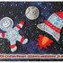 Crochet pattern: applique for children "In space"