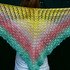 crochet pattern triangular shawl "Bahamas", for beginners